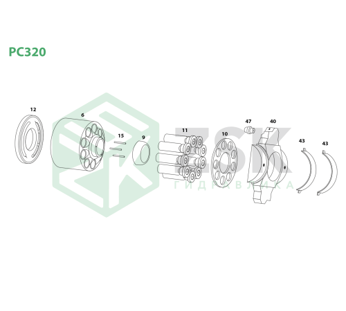 PC320 Прижимная пластина