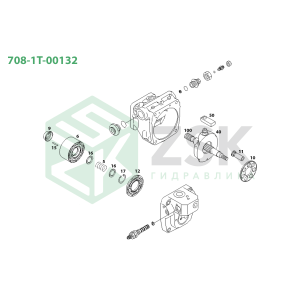 708-1T-00132 MAIN PUMP PC40-8