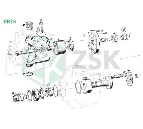 PR75T Розподільник L