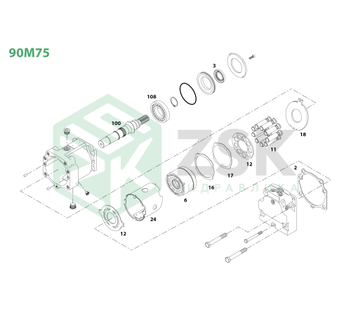 90M75 Прижимная пластина
