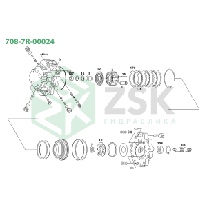 708-7R-00024 SWING MOTOR