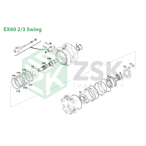 EX60-2/3 SWING MOTOR