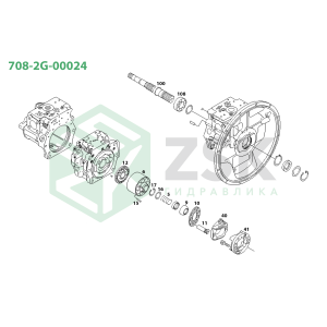 708-2G-00024 MAIN PUMP (HPV140+140) PC360-7