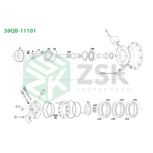 38QB-11101 SWING MOTOR