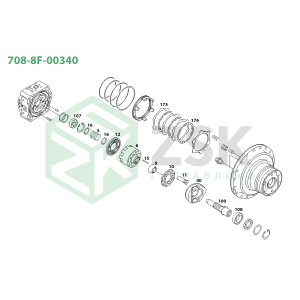 708-8F-00340 TRAVEL MOTOR