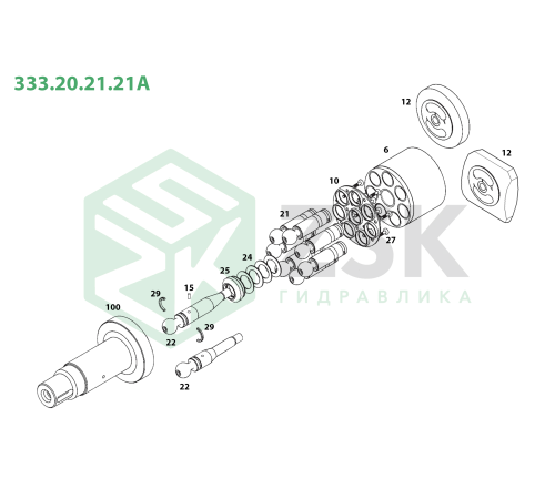 333.20.21.21А Прижимная пластина