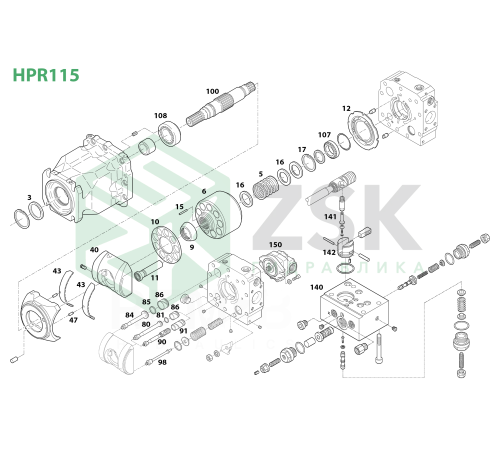 HPR115-01 Шарнир
