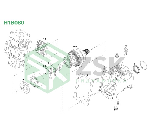 H1B080 Кардан