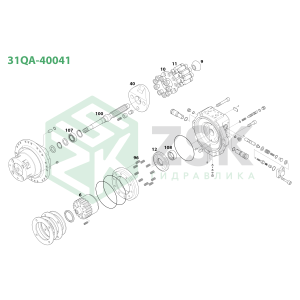 31QA-40041 TRAVEL MOTOR