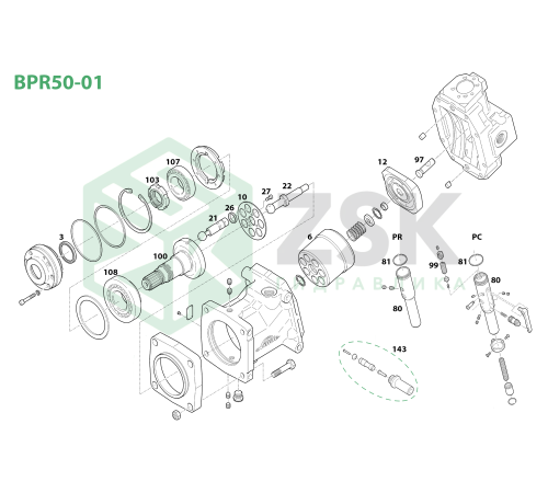 BPR50-01 Распределитель L