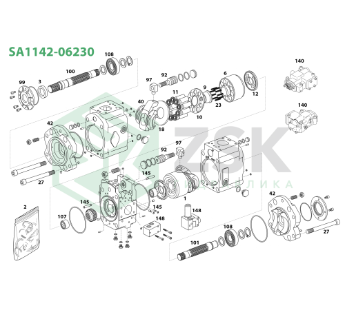 SA1142-06230 Прижимная пластина