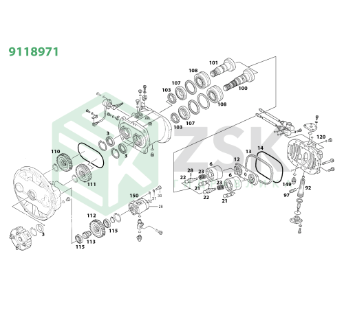 9118971 MAIN PUMP Блок цилиндров 102x83