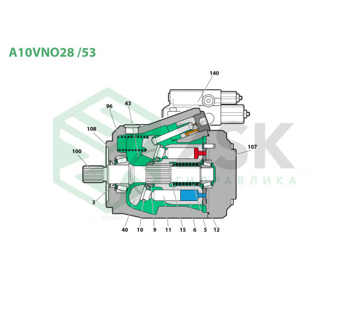 A10VNO28 /53 Підшипник 21.986x45.237x16.637