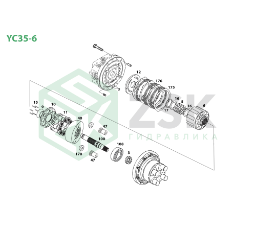 YC35-6 Упорне кільце