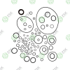 AP2D25 Комплект уплотнений с манжетой 28x40x7