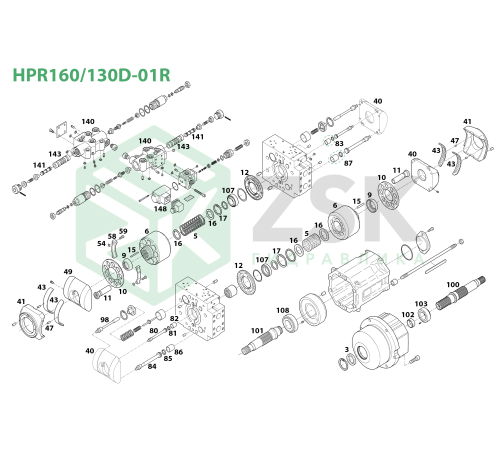 HPR160/130D-01R Распределитель R