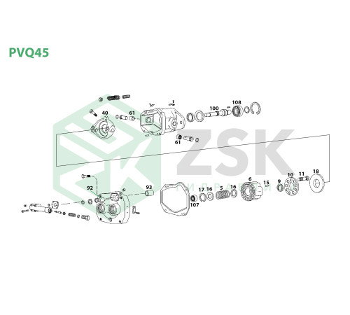 PVQ45 Шарнир