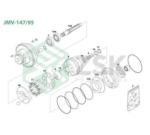 JMV-147/95 Пружина блока