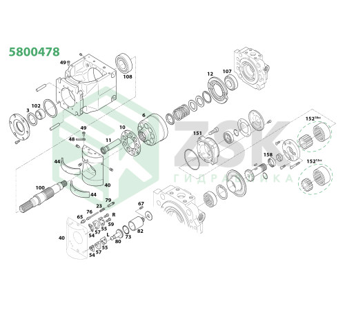 5800478 Поршень с башмаком 14.8x67.8