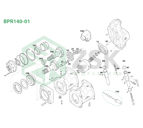 BPR140-01 Прижимная пластина
