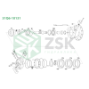 31Q6-10131 SWING MOTOR Ведущий вал T16 d44.5 L253.5 d35