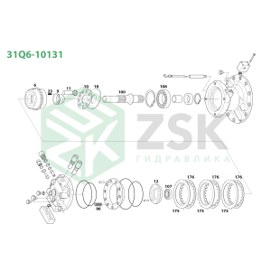31Q6-10131 SWING MOTOR