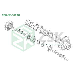 708-8F-00230 TRAVEL MOTOR