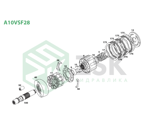A10VSF28 Поворотная плита