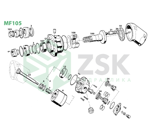MF105 Распределитель L