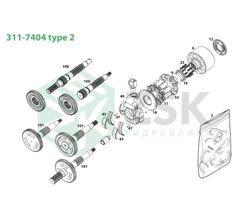 311-7404 type 2 Распределитель R