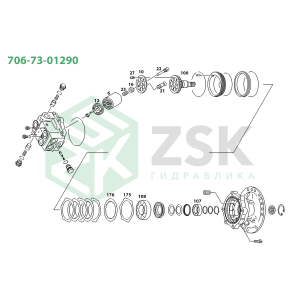 706-73-01290 SWING MOTOR