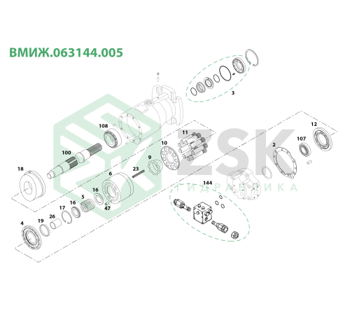 ВМИЖ.063144.005 Комплект уплотнений