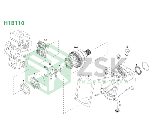 H1B110 Кардан