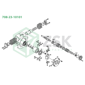 708-23-10101 MAIN PUMP (HPV55+55)