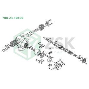 708-23-10100 MAIN PUMP (HPV55+55)