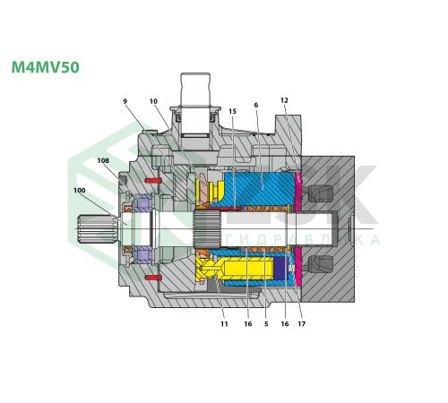 M4MV50 Блок цилиндров 101.2x77