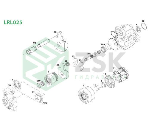 LRL025 Прижимная стойка 3x27.6