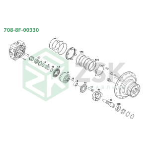 708-8F-00330 TRAVEL MOTOR