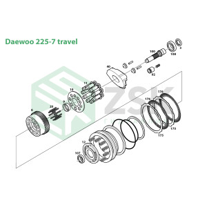 Daewoo225-7 Travel motor