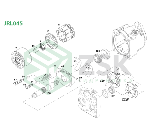 JRL045 Распределитель L