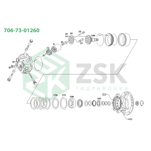 706-73-01260 SWING MOTOR