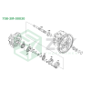 708-3M-00030 MAIN PUMP PC160 (HPD71) Блок цилиндров 137.5x114.8