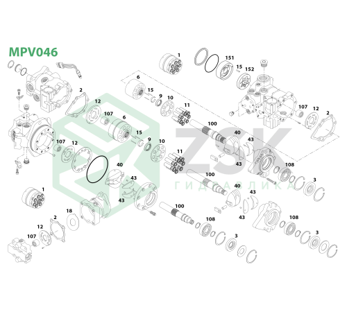 MPV046 Блок цилиндров 100.2x75.2