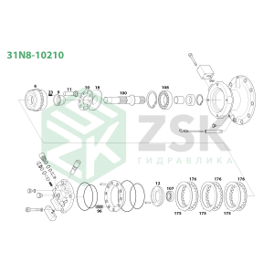 31N8-10210 SWING MOTOR