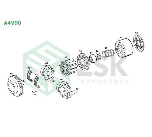 A4V90 Шарнир