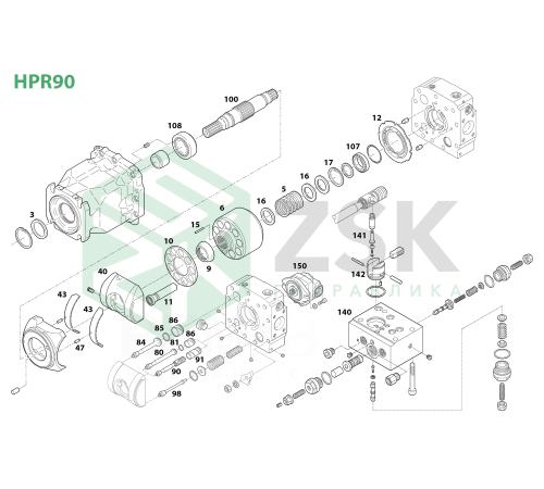 HPR90-01 Распределитель L