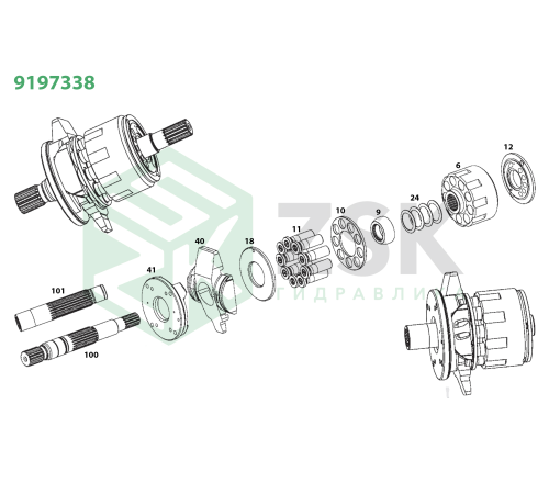 9197338 MAIN PUMP Распределитель L