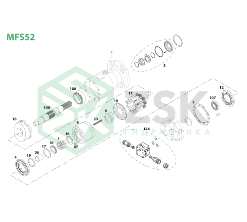MFS-52 Уплотнение вала