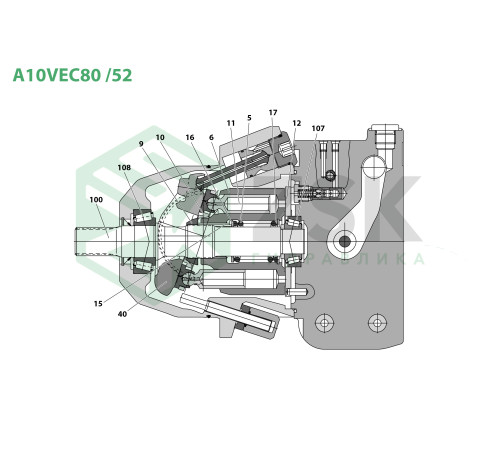 A10VEC80 /52 Шарнир