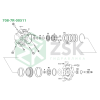 708-7R-00511 SWING MOTOR Пружина блоку